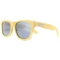 Cairn Rectangle^Sunglasses Woody 07 Bamboo Sunvisor Grey Mirror