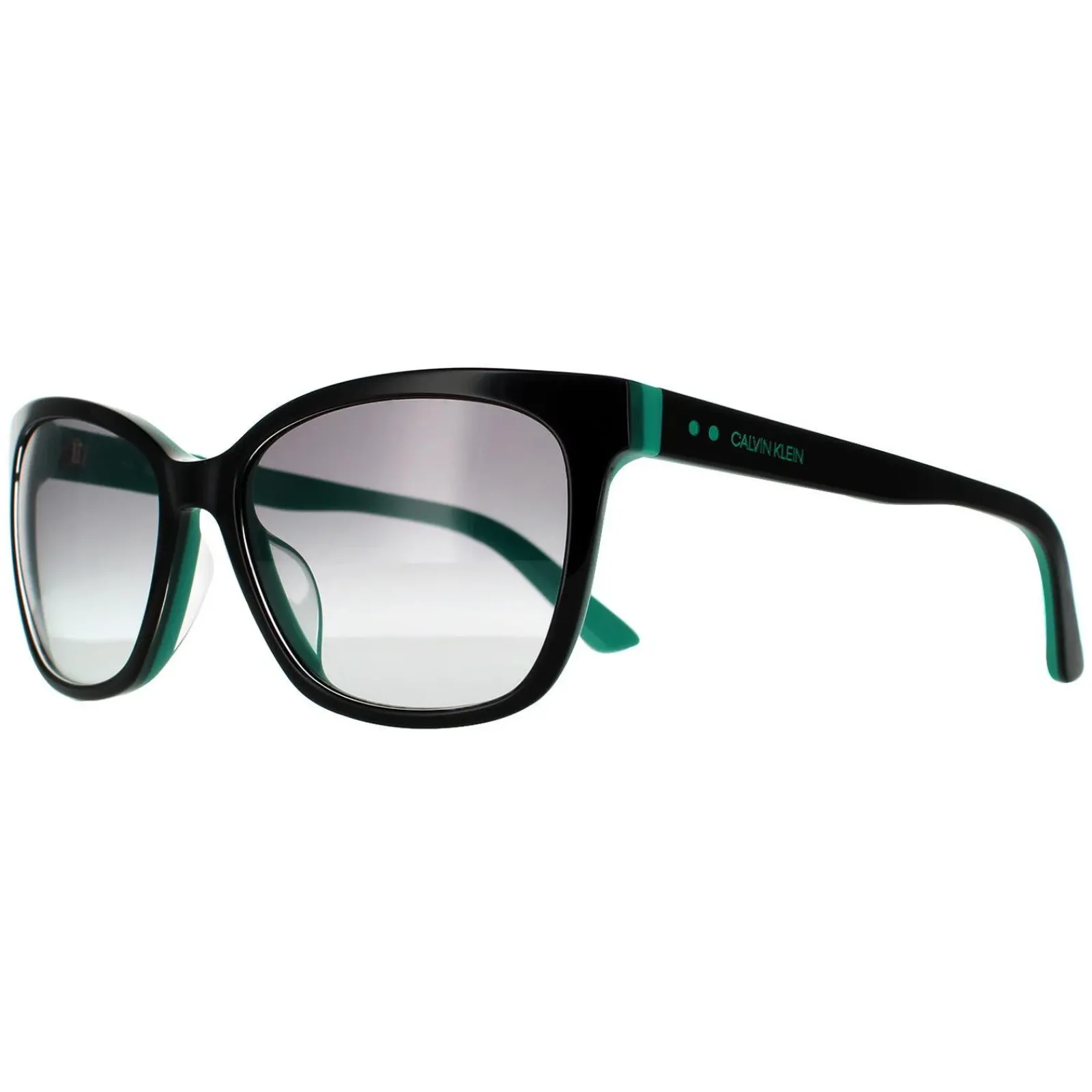 Calvin Klein Rectangle^Sunglasses CK19503S 012 Black Teal Grey Gradient