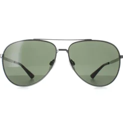 Calvin Klein Aviator^Sunglasses CK22124S 051 Light Ruthenium Green