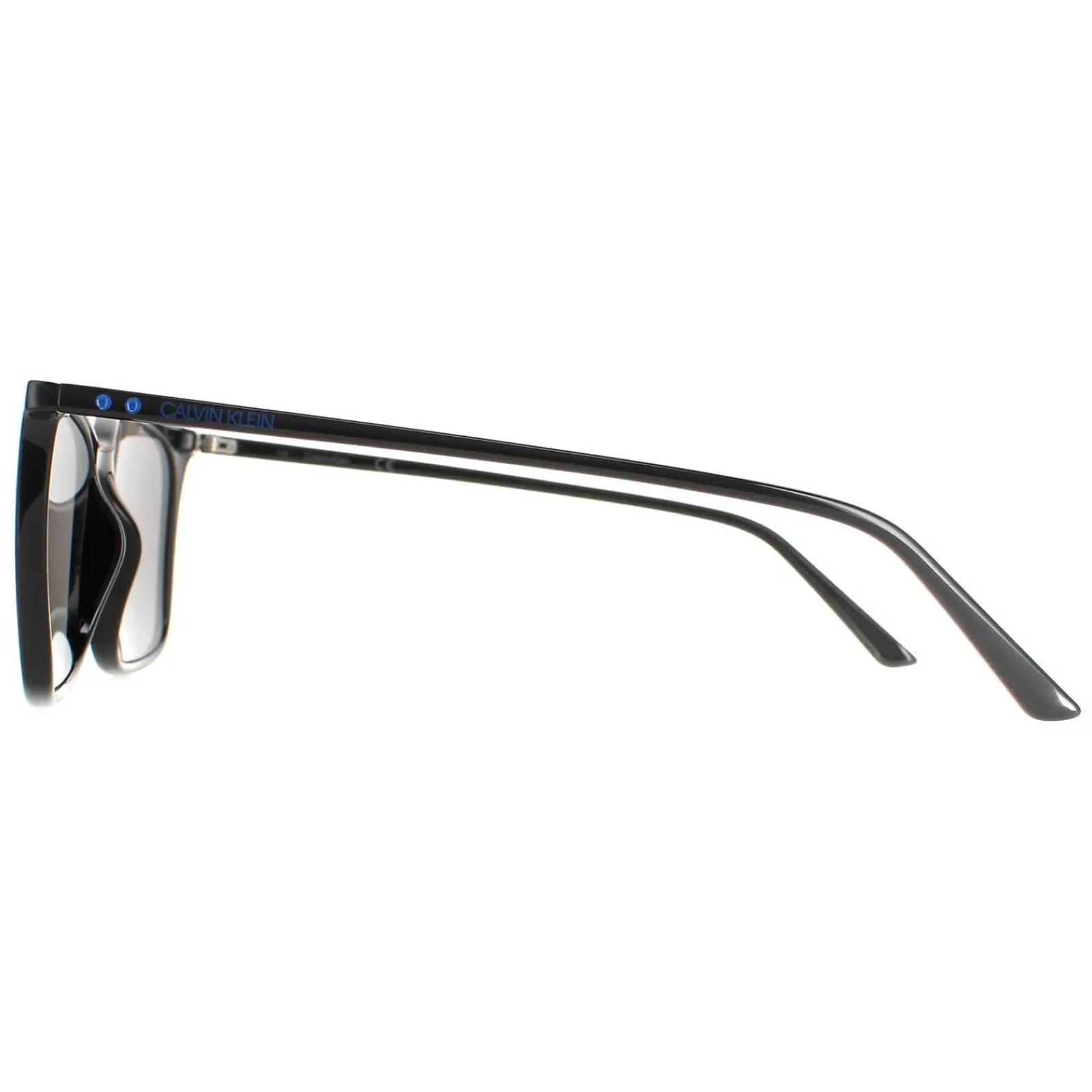 Calvin Klein Square^Sunglasses CK18534S 001 Black Solid Smoke