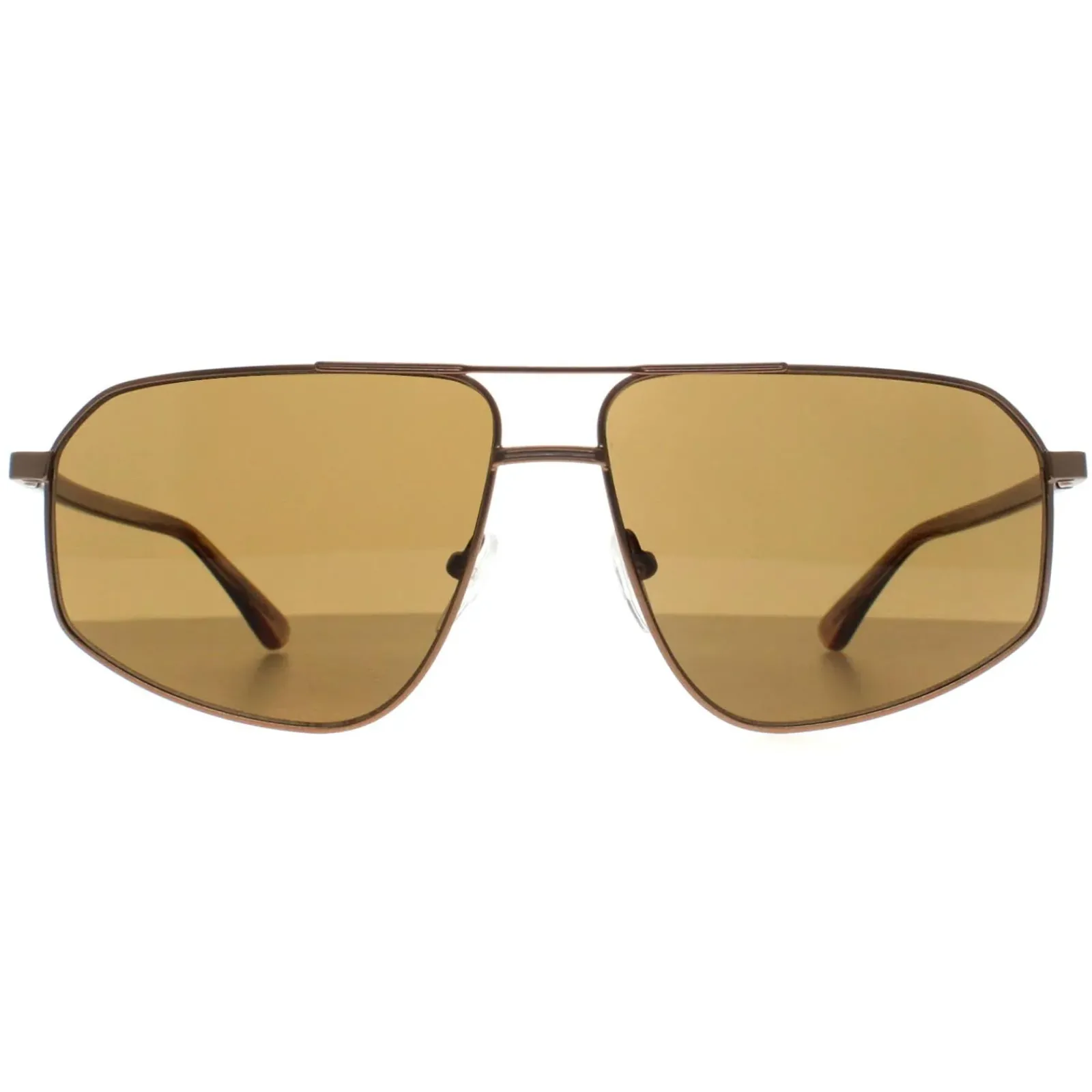 Calvin Klein Aviator^Sunglasses CK23126S 770 Matte Amber Gold Gold Brown