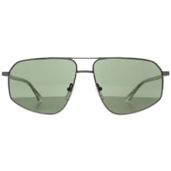Calvin Klein Aviator^Sunglasses CK23126S 015 Matte Light Gunmetal Green