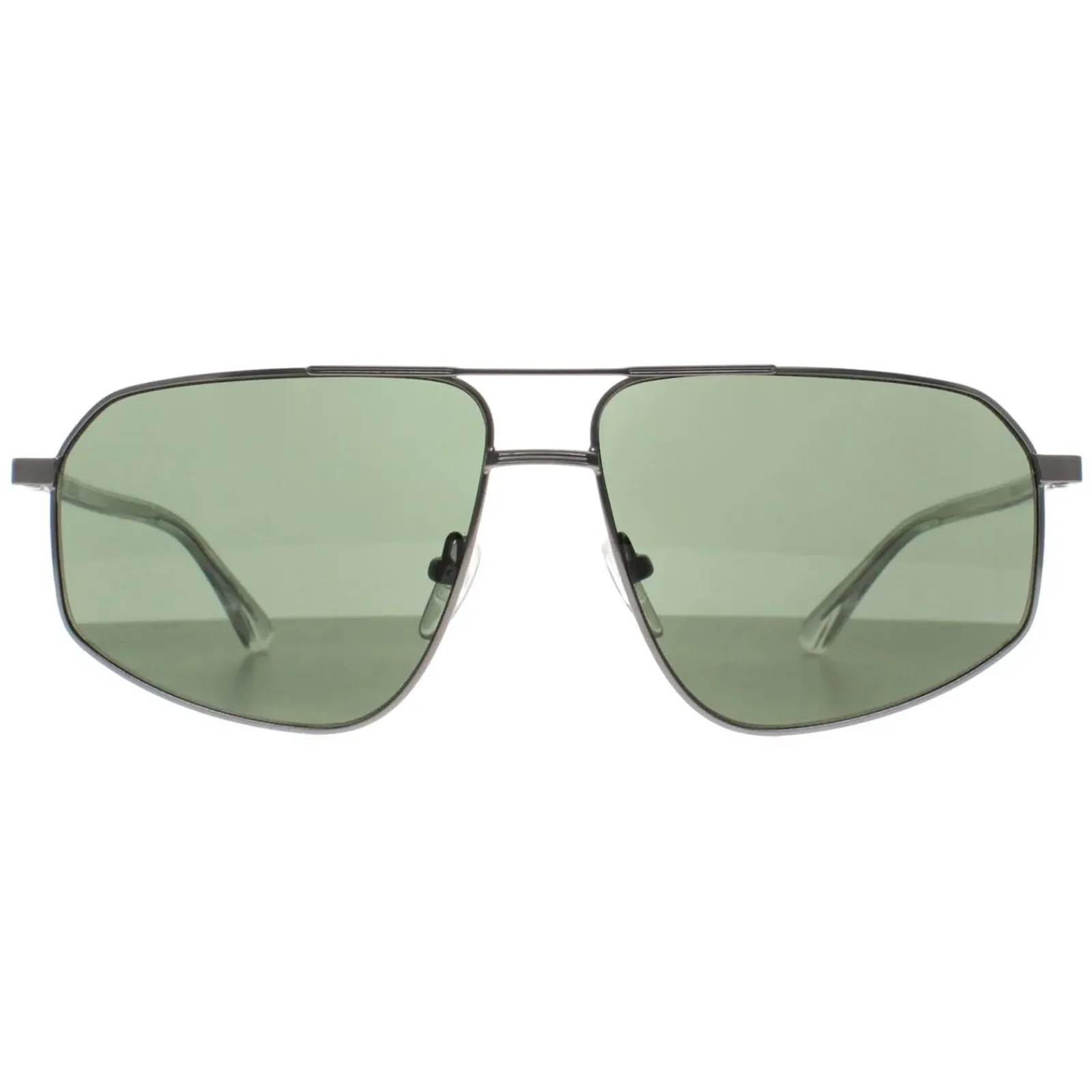 Calvin Klein Aviator^Sunglasses CK23126S 015 Matte Light Gunmetal Green