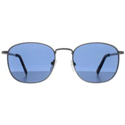 Calvin Klein Square^Sunglasses CK20122S 008 Matte Gunmetal Solid Blue