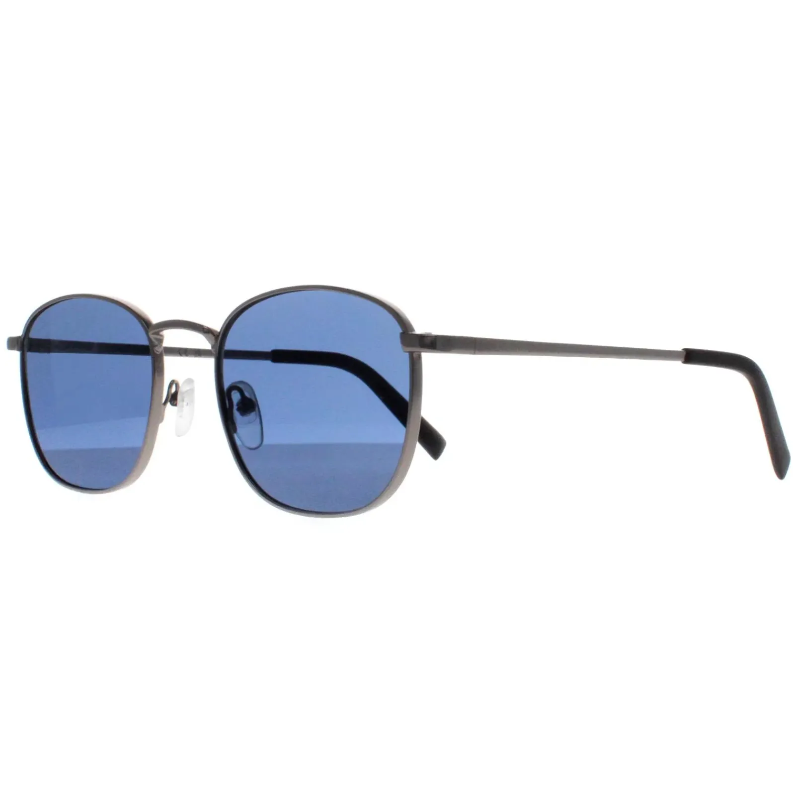 Calvin Klein Square^Sunglasses CK20122S 008 Matte Gunmetal Solid Blue