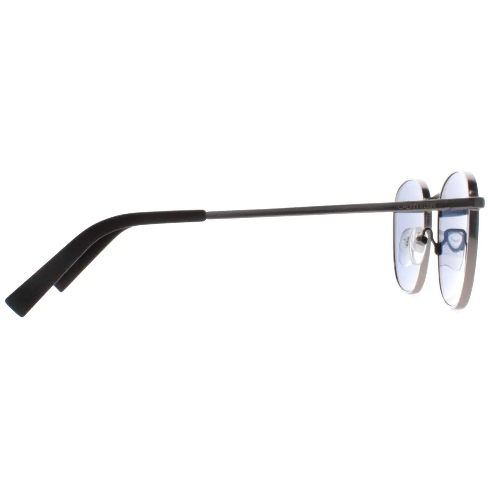 Calvin Klein Square^Sunglasses CK20122S 008 Matte Gunmetal Solid Blue