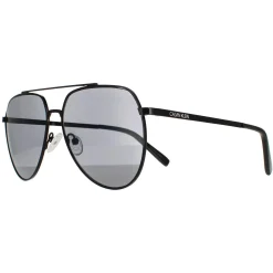 Calvin Klein Aviator^Sunglasses CK20124S 001 Shiny Black Solid Smoke