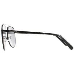 Calvin Klein Aviator^Sunglasses CK20124S 001 Shiny Black Solid Smoke