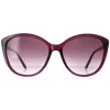 Calvin Klein Cat-Eye^Sunglasses CK19543S 500 Crystal Purple Purple Grey Gradie