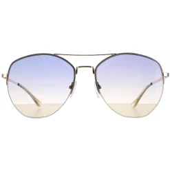 Calvin Klein Aviator^Sunglasses CK20121S 717 Gold Navy Yellow Gradient