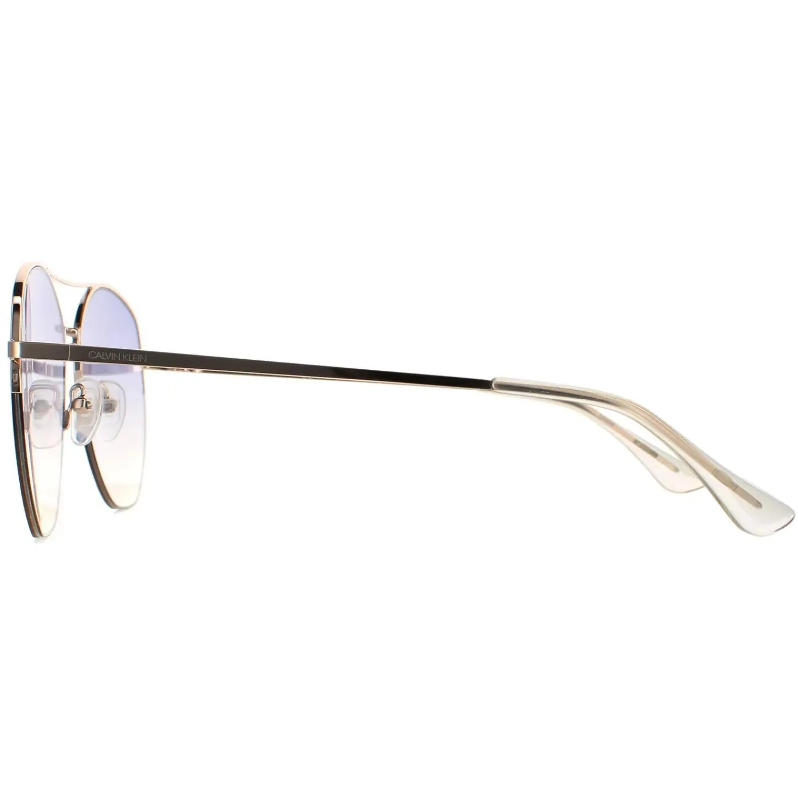Calvin Klein Aviator^Sunglasses CK20121S 717 Gold Navy Yellow Gradient