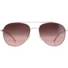 Calvin Klein Aviator^Sunglasses CK20120S 780 Rose Gold Brown Gradient