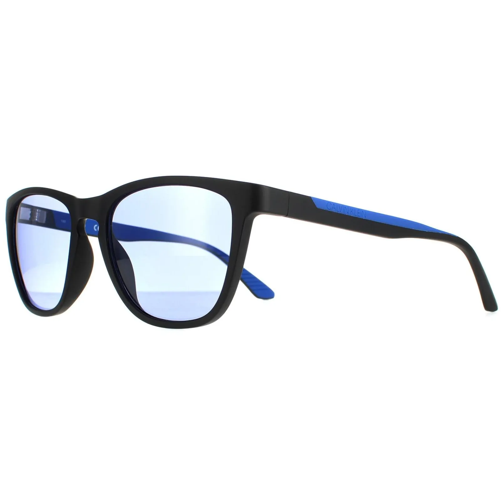 Calvin Klein Square|Square^Sunglasses CK20545S 001 Matte Black Blue