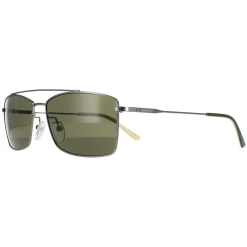 Calvin Klein Rectangle^Sunglasses CK18117S 008 Satin Gunmetal Green