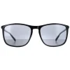 Calvin Klein Rectangle^Sunglasses CK20524S 001 Shiny Black Solid Smoke Grey