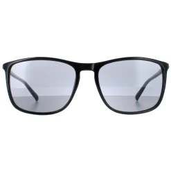 Calvin Klein Rectangle^Sunglasses CK20524S 001 Shiny Black Solid Smoke Grey