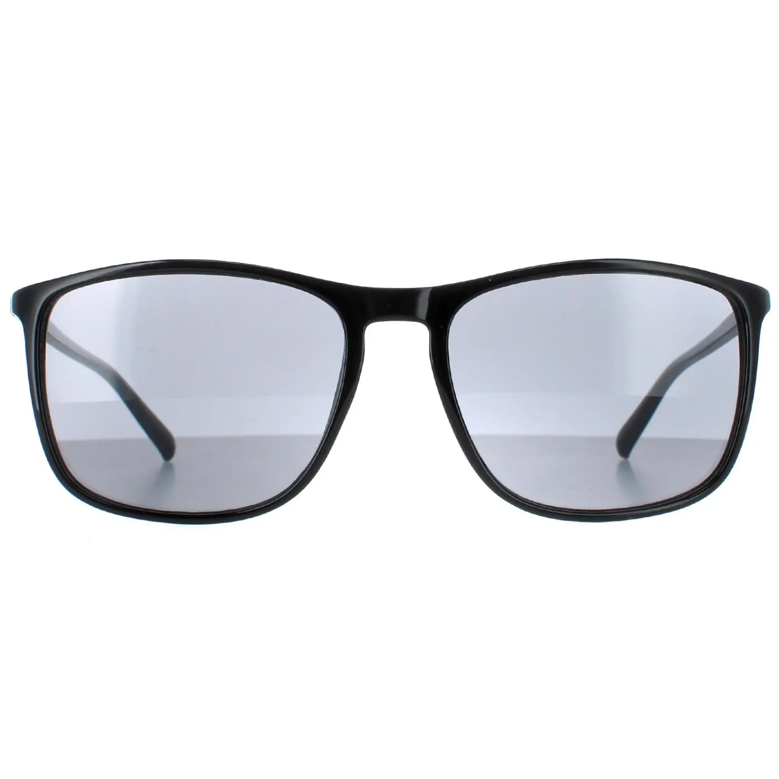 Calvin Klein Rectangle^Sunglasses CK20524S 001 Shiny Black Solid Smoke Grey