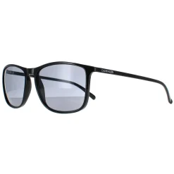 Calvin Klein Rectangle^Sunglasses CK20524S 001 Shiny Black Solid Smoke Grey