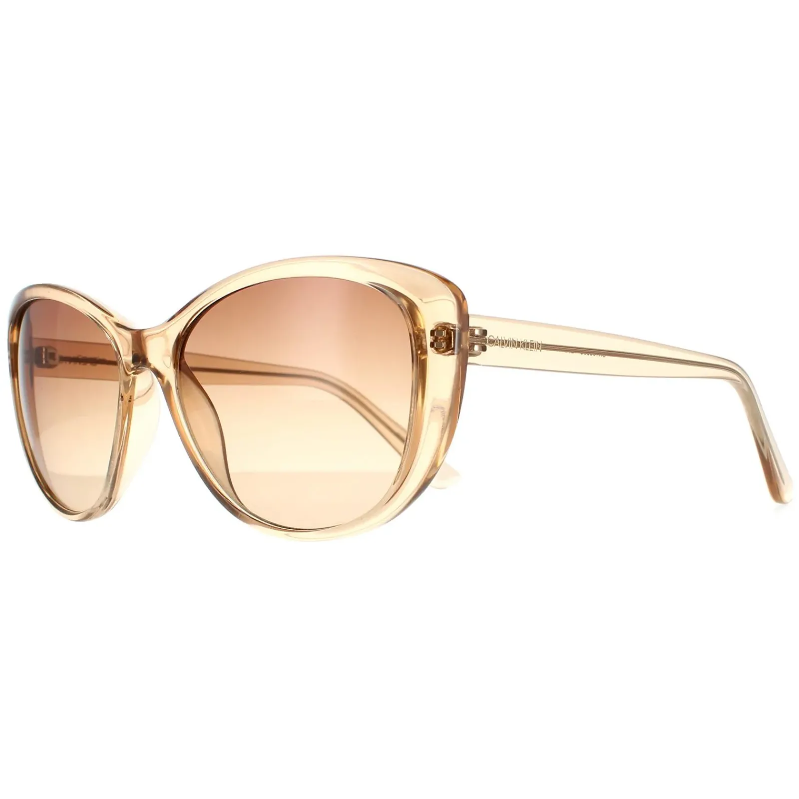 Calvin Klein Cat-Eye^Sunglasses CK19560S 270 Crystal Beige Brown Gradient