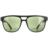 Calvin Klein Round^Sunglasses CK20523S 001 Matte Black Solid Green G15