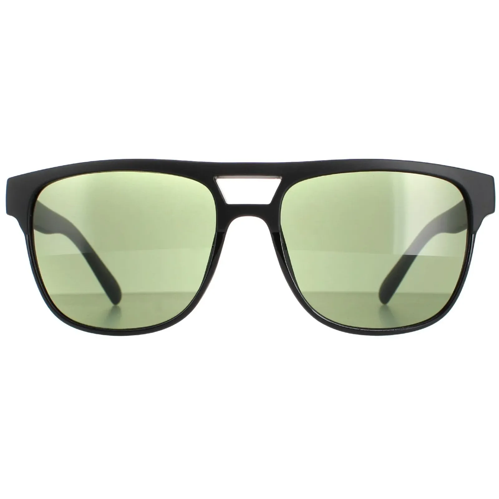 Calvin Klein Round^Sunglasses CK20523S 001 Matte Black Solid Green G15