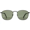 Calvin Klein Square^Sunglasses CK20122S 001 Matte Black Solid Green G15
