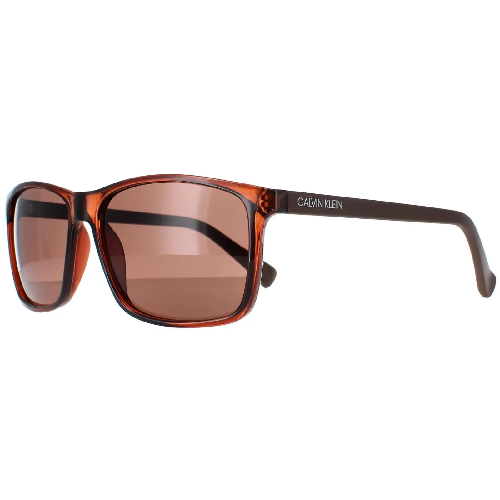 Calvin Klein Rectangle^Sunglasses CK19568S 210 Crystal Brown Brown