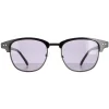 Calvin Klein Square^Sunglasses CK20314S 001 Shiny Black Solid Smoke