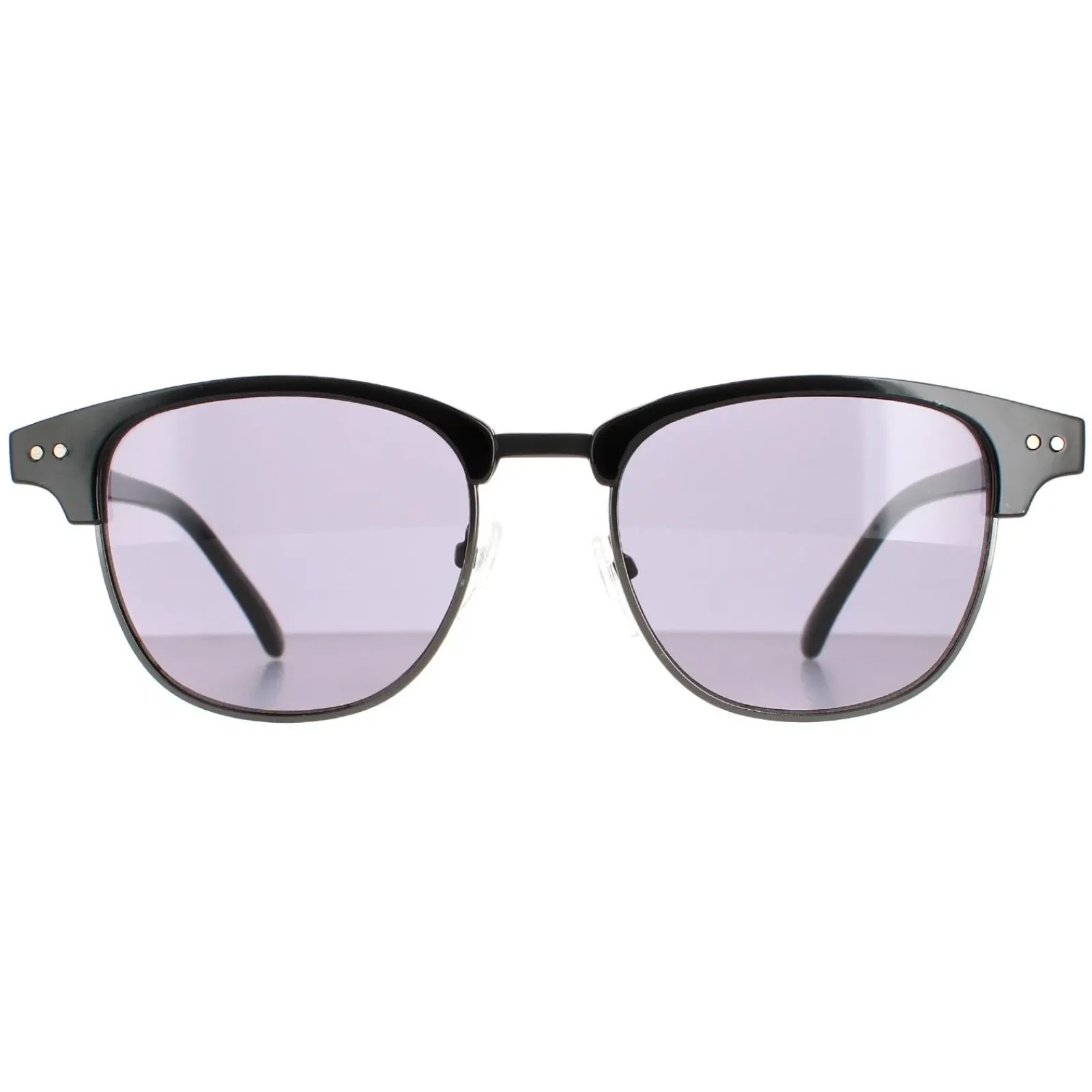 Calvin Klein Square^Sunglasses CK20314S 001 Shiny Black Solid Smoke