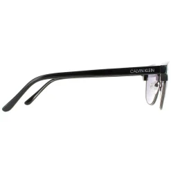 Calvin Klein Square^Sunglasses CK20314S 001 Shiny Black Solid Smoke