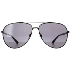 Calvin Klein Aviator^Sunglasses CK22124S 002 Semi Matte Black Grey