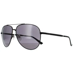 Calvin Klein Aviator^Sunglasses CK22124S 002 Semi Matte Black Grey