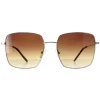 Calvin Klein Square^Sunglasses CK22121S 714 Gold Brown Gradient