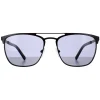 Calvin Klein Square^Sunglasses CK20123S 001 Matte Black Solid Smoke