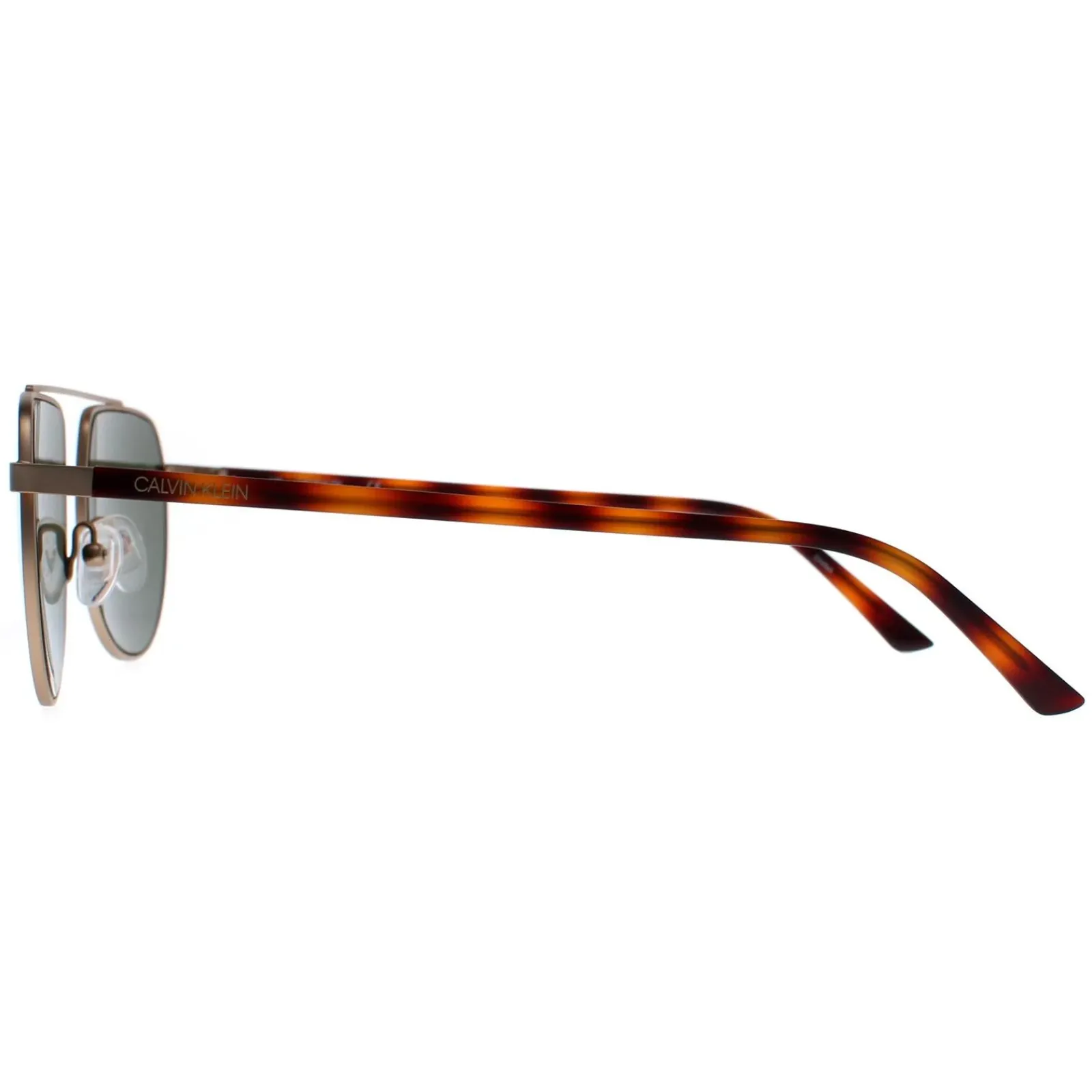 Calvin Klein Aviator^Sunglasses CK20301S 716 Matte Light Gold Green