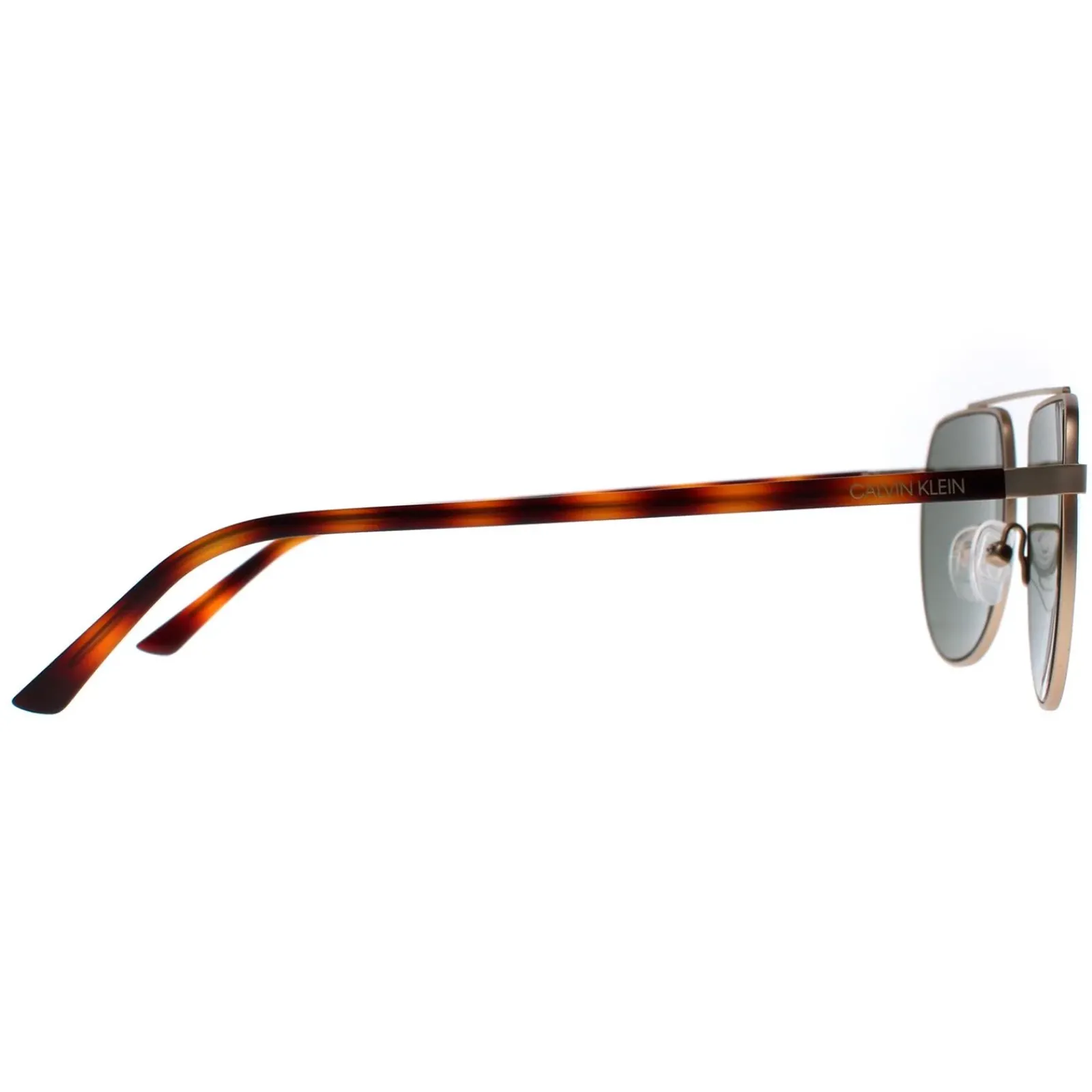 Calvin Klein Aviator^Sunglasses CK20301S 716 Matte Light Gold Green