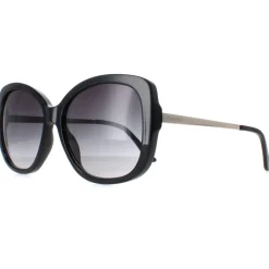 Calvin Klein Butterfly^Sunglasses CK22548S 001 Shiny Black Gold Grey Gradient