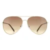 Calvin Klein Aviator^Sunglasses CK19314S 717 Gold Tortoise Brown Gradient