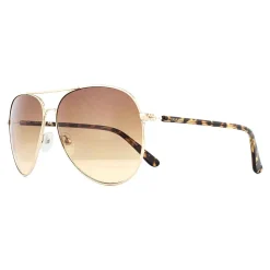 Calvin Klein Aviator^Sunglasses CK19314S 717 Gold Tortoise Brown Gradient