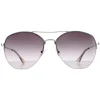 Calvin Klein Aviator^Sunglasses CK20121S 045 Silver Smoke Grey