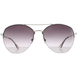 Calvin Klein Aviator^Sunglasses CK20121S 045 Silver Smoke Grey