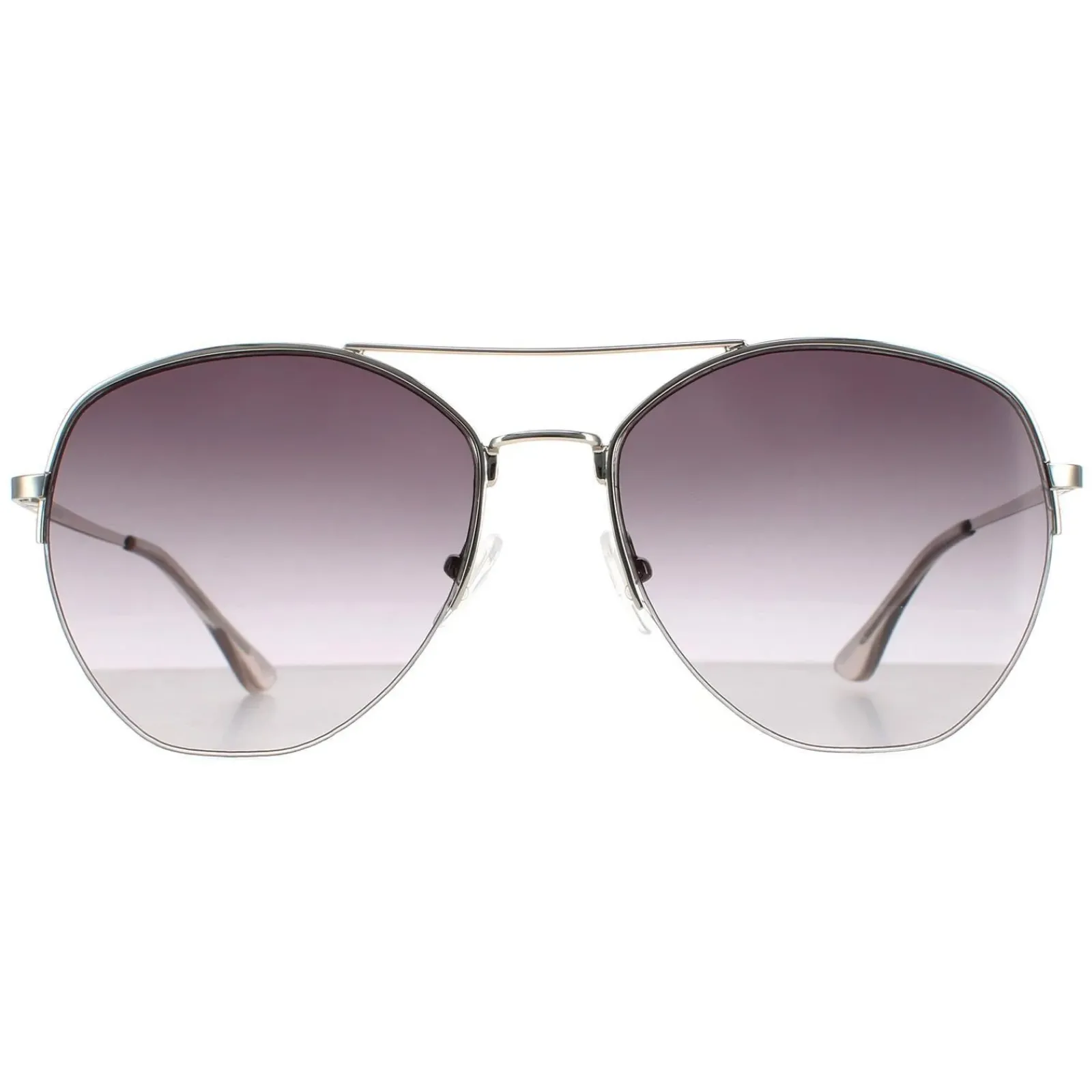 Calvin Klein Aviator^Sunglasses CK20121S 045 Silver Smoke Grey