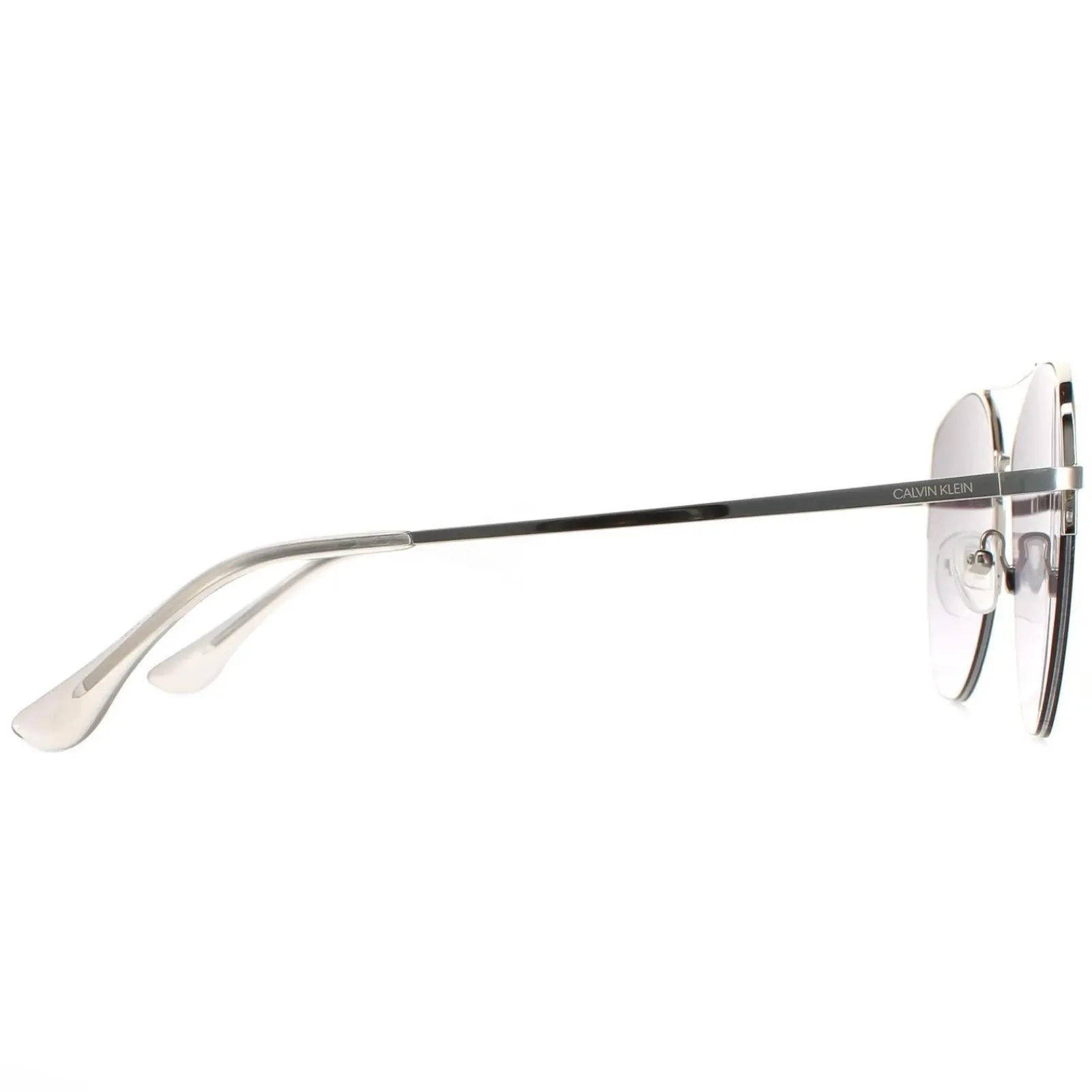Calvin Klein Aviator^Sunglasses CK20121S 045 Silver Smoke Grey