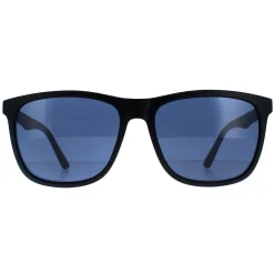 Calvin Klein Square|Square^Sunglasses CK20520S 001 Matte Black Solid Blue