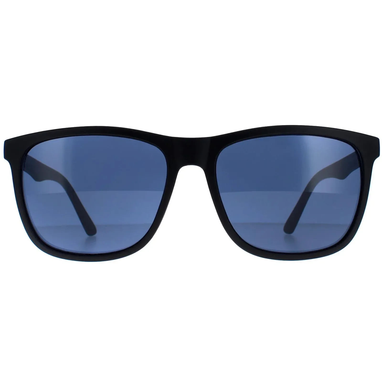Calvin Klein Square|Square^Sunglasses CK20520S 001 Matte Black Solid Blue