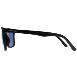 Calvin Klein Square|Square^Sunglasses CK20520S 001 Matte Black Solid Blue