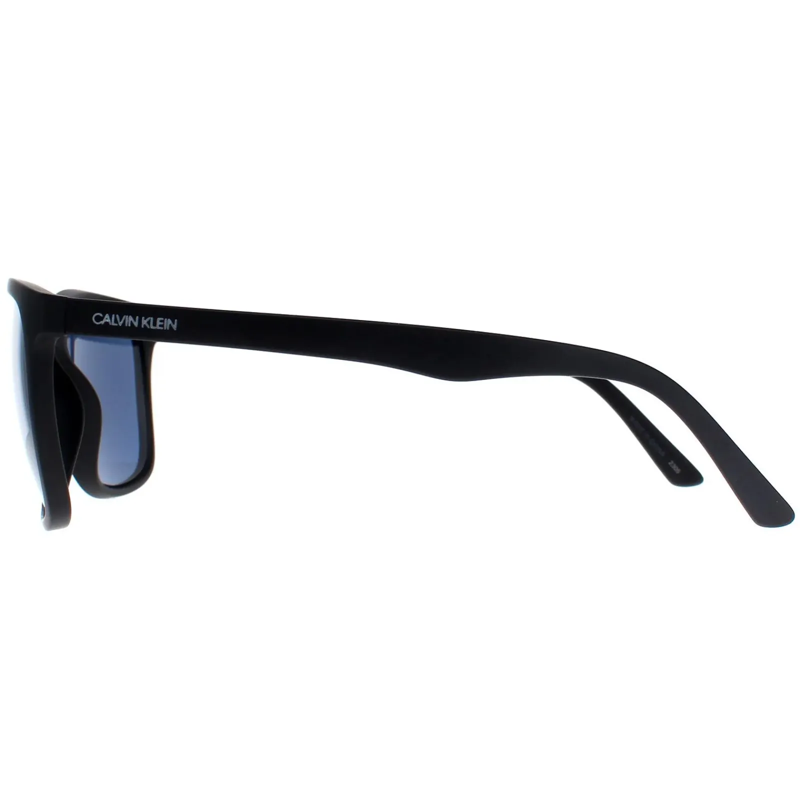 Calvin Klein Square|Square^Sunglasses CK20520S 001 Matte Black Solid Blue
