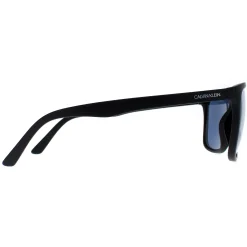 Calvin Klein Square|Square^Sunglasses CK20520S 001 Matte Black Solid Blue