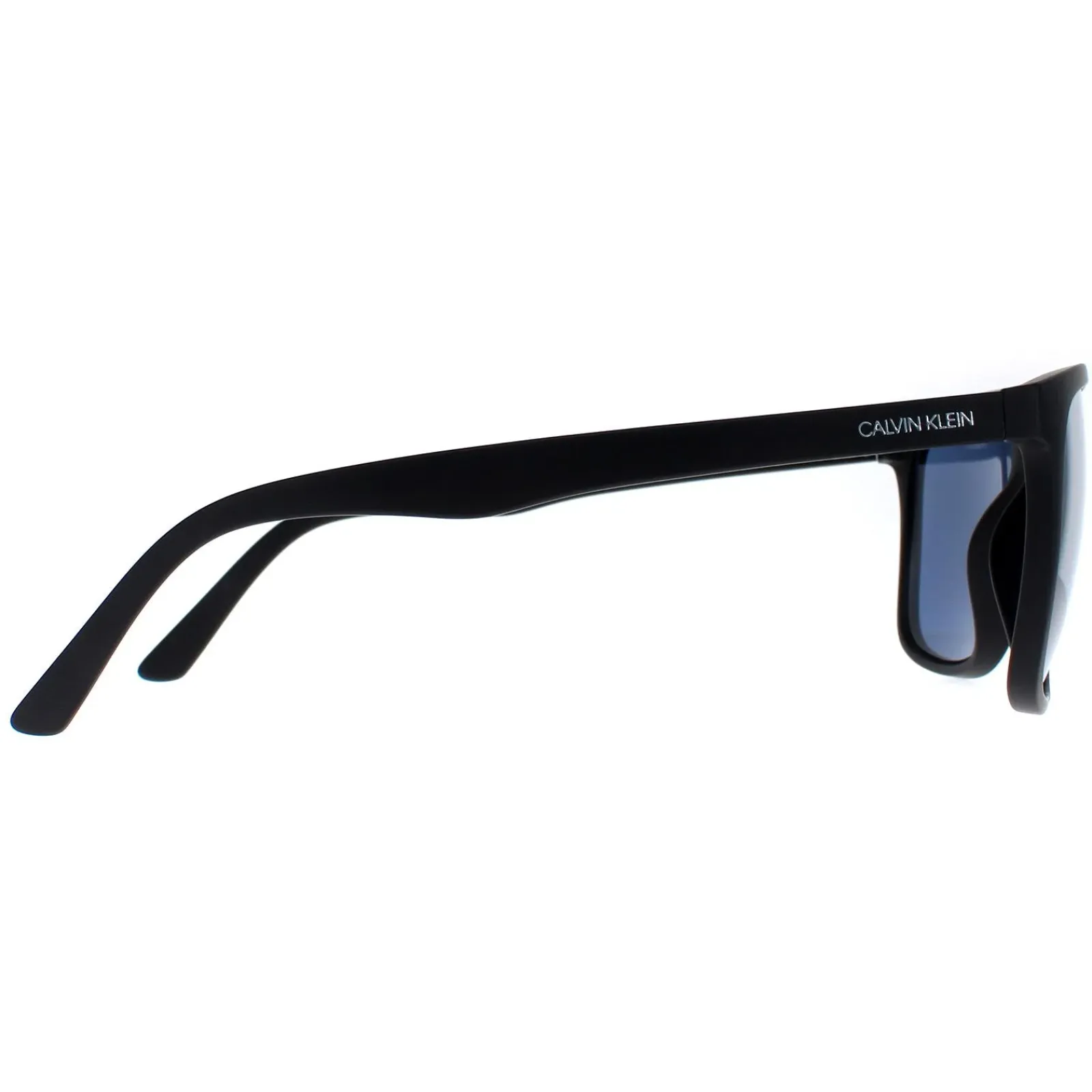 Calvin Klein Square|Square^Sunglasses CK20520S 001 Matte Black Solid Blue