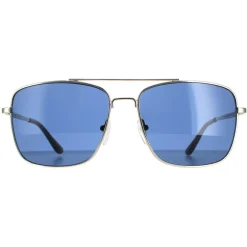 Calvin Klein Square^Sunglasses CK19136S 045 Silver Smoke Grey
